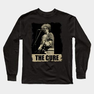 The Cure - RETRO BLACKWHITE Long Sleeve T-Shirt